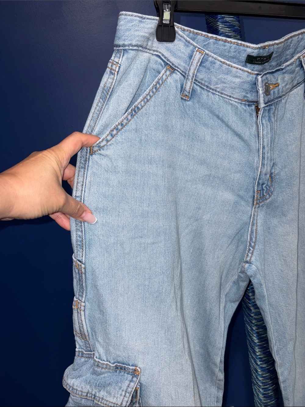 Wild Fable- Wide Leg Cargo Jeans – Size 6 - Picture 6 of 16